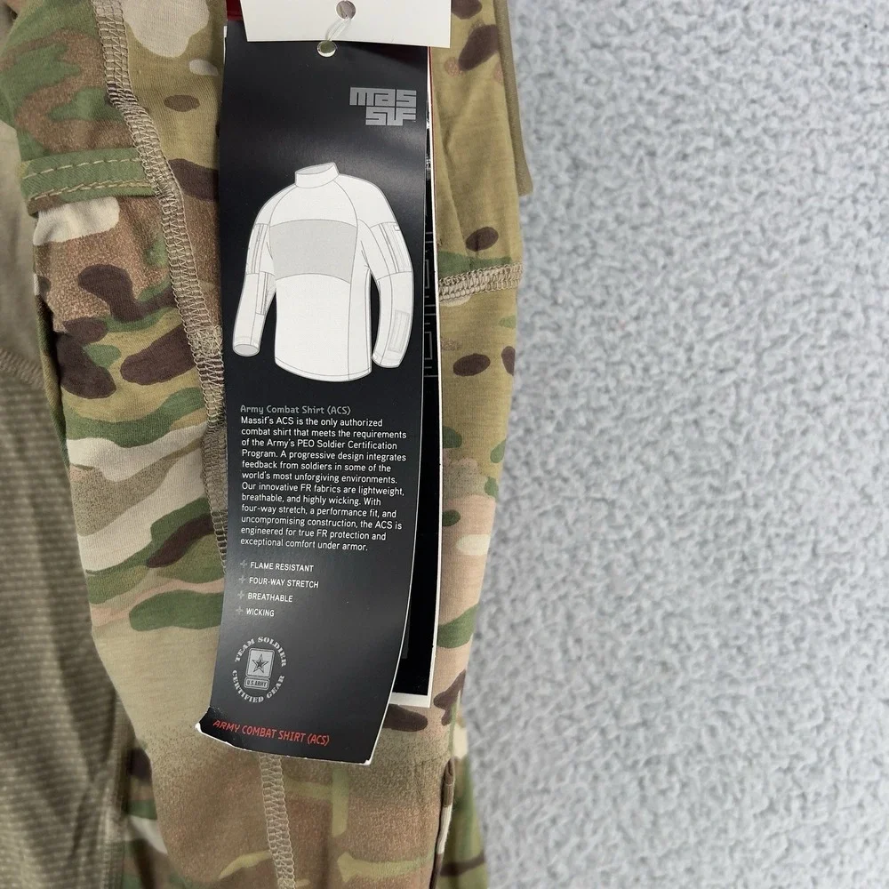 Army‎ Combat Shirt Long Sleeve Flame Resistant Multicam Men's M New